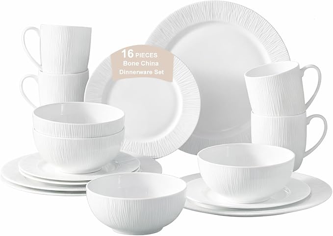 16 Piece Bone China Dinnerware Sets by PacificaOverseasLLC