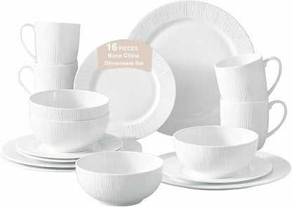 16 Piece Bone China Dinnerware Sets by PacificaOverseasLLC