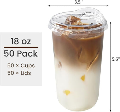 16 oz Round Bottom Clear Plastic Cups - Image 2