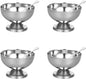 4 Pcs Stainless Steel Dessert Cup Dessert Cups Dessert Bowls Steel Desserts Gold Footed Metal Dessert Glasses Sauce Cups Pasta Salad Mug Ceramics Ice Cream Dish