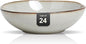 Organic Shape Highland Ceramic Soup/pasta Bowl, 24pcs 30oz Handmade Reactive Glaze Stoneware 8inch Bowls with Wavy Edge, for Kitchen, Microwave & Dishwasher Safe, Scratch Resistant-grey