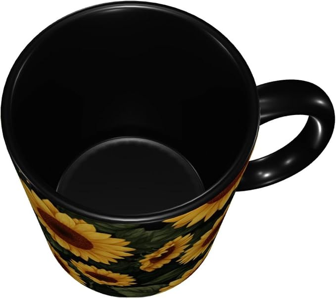 Yrebyou Sunflower Coffee Mug 11oz Ceramic Cup - Image 4
