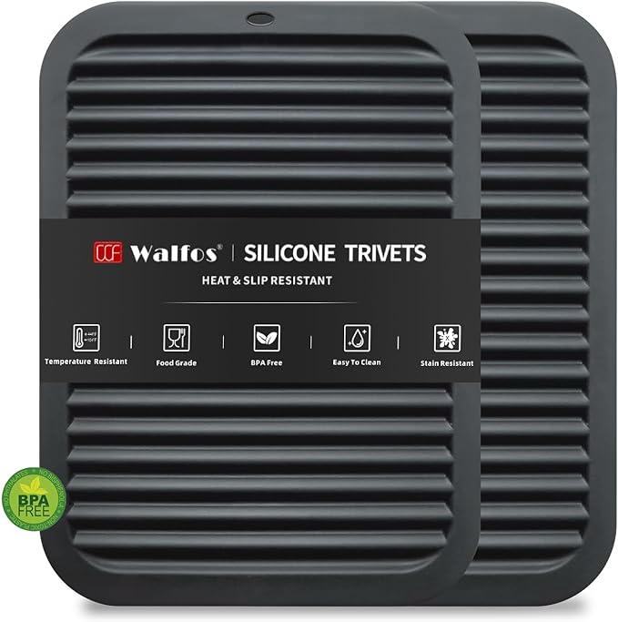 Walfos Silicone Trivets for Hot Pots and Pans by Walfos