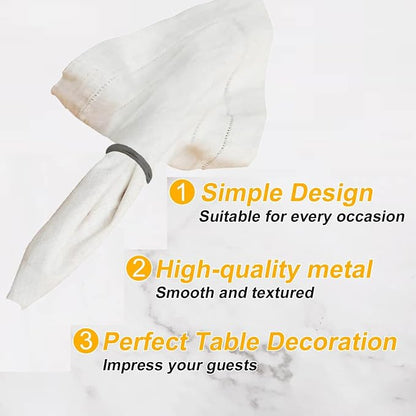 Grey Napkin Rings - Image 4