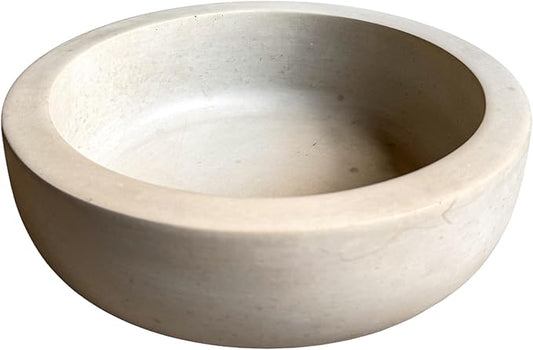 Minimalist Concrete Bowl, Heavy Modern Bowl, Catch All Dish, Large Cement Bowl, Contemporary Bowl, Centerpiece Decor, Decorative Bowl (9")