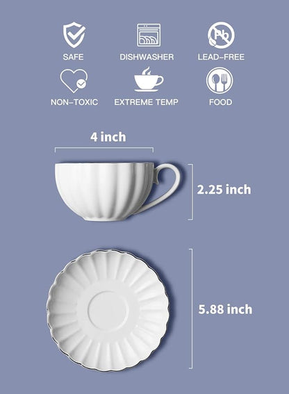 Royal Tea Cups and Saucers, - Image 4