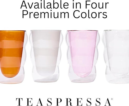 Teaspressa Amber Glass Cloud Cup 12 oz Double-Wall Insulated Borosilicate Glass - Image 5