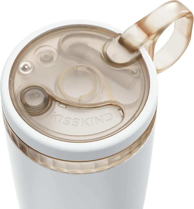 KISSKIND Leakproof Iced Coffee Tumbler 20 oz, Insulated Ceramic Lined Cup | - Image 4