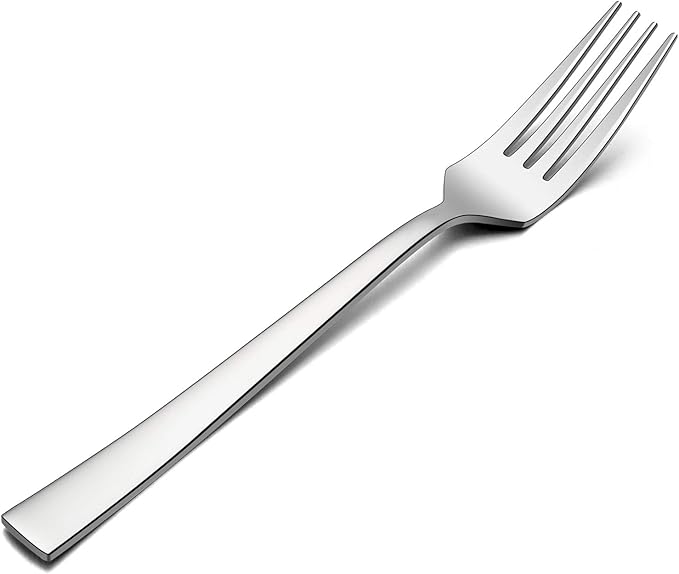 Salad Forks Set of 6, E-far 6.7 Inch Stainless Steel Dessert Forks by E-far