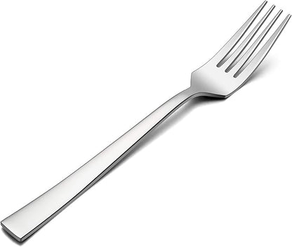 Salad Forks Set of 6, E-far 6.7 Inch Stainless Steel Dessert Forks by E-far