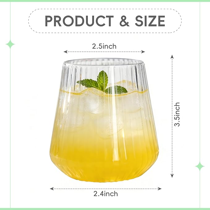 N9R 24PCS Plastic Wine Glasses Disposable, 14 oz Cocktail & Spritz Glasses | - Image 2