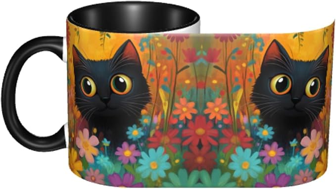 FyLybois Cat Coffee Mug 11 Ounce Mugs Ceramic Tea Cup Drinking Water Cups | - Image 4