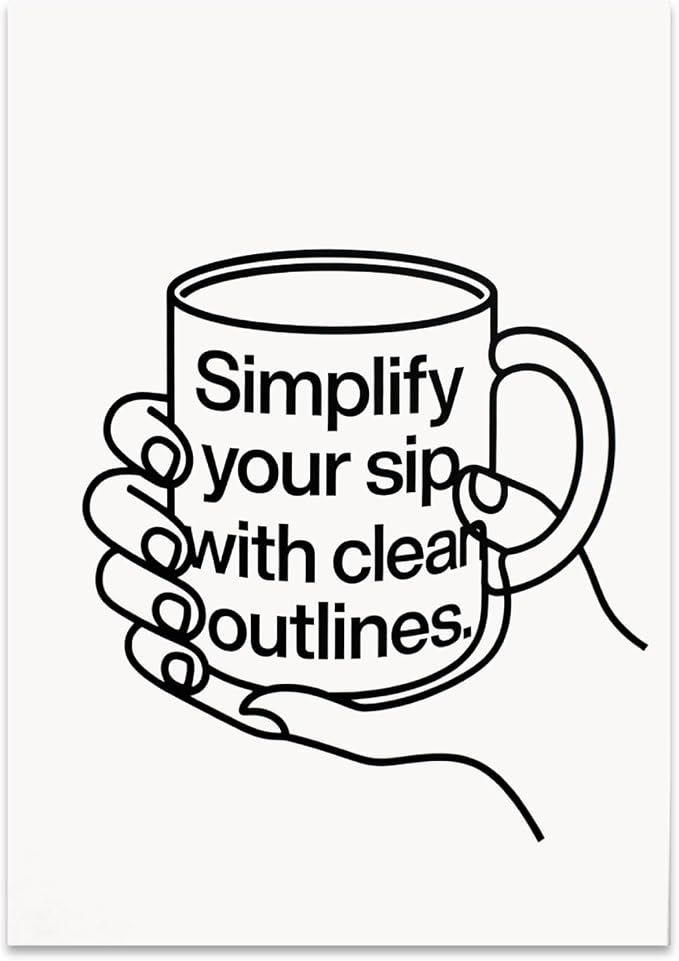 Minimalist Coffee Mug by Unknown