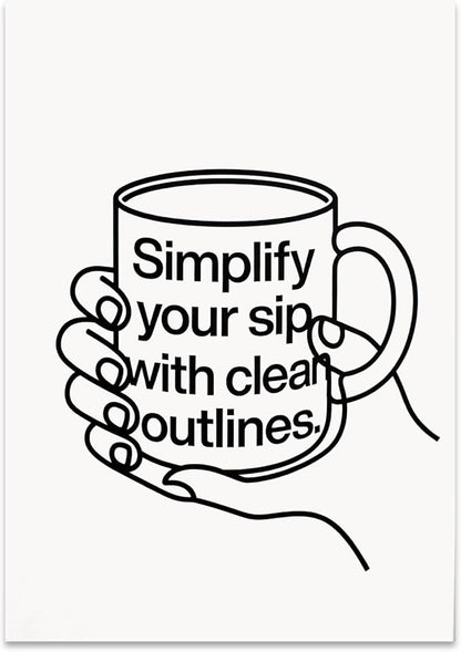 Minimalist Coffee Mug by Unknown