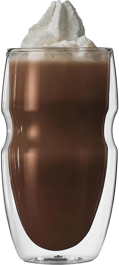 Ozeri Serafino Double Wall Insulated Iced Tea and Coffee Glasses - Image 5