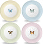 4 Set 10 Inch Butterfly Melamine Plates Spring Butterfly Dinnerware Set by Afniimyapt
