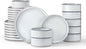 LIANYU Plates and Bowls Set for 8, 24 Piece Stoneware Dinnerware Sets | by LIANYU