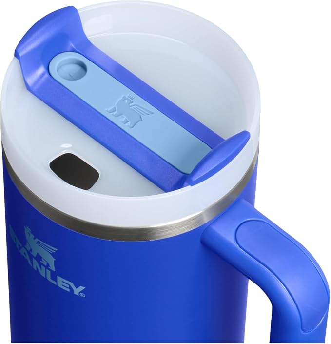 STANLEY Quencher H2.0 Flow State Tumbler, 40 oz, Cobalt | Handle and Straw | - Image 2