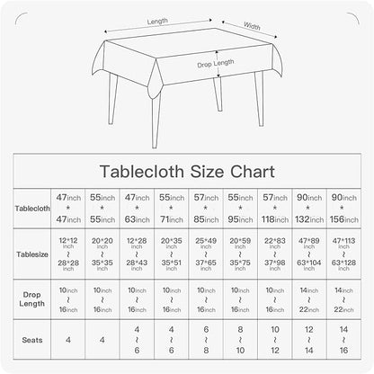 BALCONY & FALCON Small Square Tablecloth Washable Wrinkle Resistant and Water Proof Table Cloth Decorative Linen Tablecloths for Bedside End Table Bedroom Nightstand (Gray, 35x35)