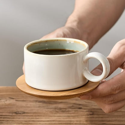 LUKA 6 Ounce Porcelain Stackable Espresso Cups - Image 7