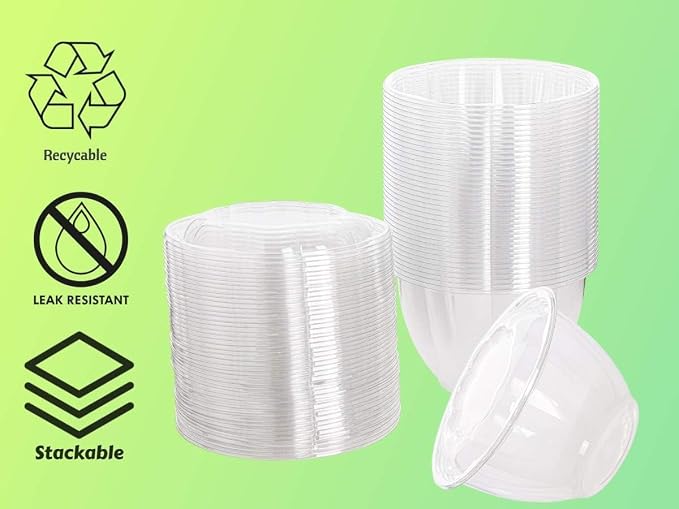 Disposable Plastic Salad Bowls - Image 4