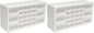 Akro-Mils 26-Drawer Plastic Drawer Storage Cabinet for Garage Organization, Bead Organizer, Building Bricks Storage, Teacher Toolbox, Makeup Organizer, 20-Inch W x 6-Inch D x 10-Inch H, 10124 White