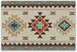 Southwestern Native Aztec Print Placemats Rustic Tribal Geometric Decorative Table Mat Antique Native Heat Resistant Place Mats for Dining Kitchen Party Holiday Decor 12x18Inch Set of 6