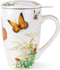 AmorArc Tea Cup With Infuser and Lid, 18oz Loose Leaf Tea Mug With Steeper | by AmorArc