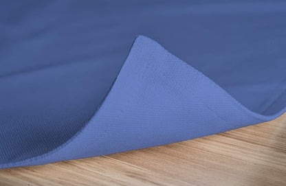 Calicot Placemats Set of 6 100% Cotton Washable Cloth Place Mats, Reusable Table Mats for Spring/Summer & Thanksgiving Christmas Decorations Kitchen Dining Party Wedding (Bel Air Blue, 13" x 19")