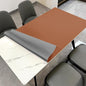 Dining Table Cover Protector for Dining Room Table - Can Be Used On Both Sides Waterproof and Easy to Clean Good Flatness Used for Dining Table(Brown+Gray 44x78)