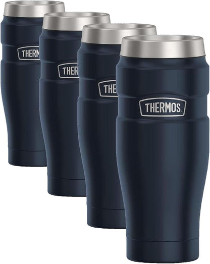 THERMOS Stainless King Travel Tumbler, 16 Ounce, Vacuum-Insulated | Midnight by Thermos