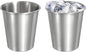 uxcell 2 Pcs Stainless Steel Cups, 10oz/300ml Metal Cups Double Wall Tumbler by uxcell