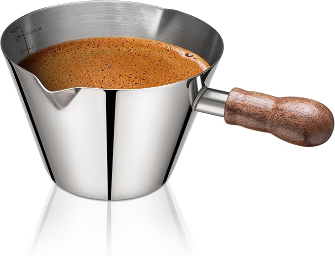 Amrules Espresso Cup, 6.8 oz/200 ml Stainless Steel Coffee Shot Measuring Cup by Amrules