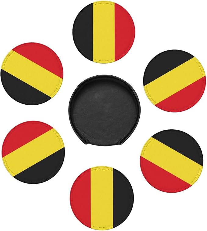 Belgian Flag Coasters for Drinks - Image 7
