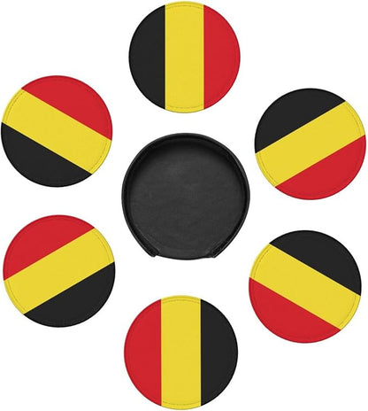 Belgian Flag Coasters for Drinks - Image 7