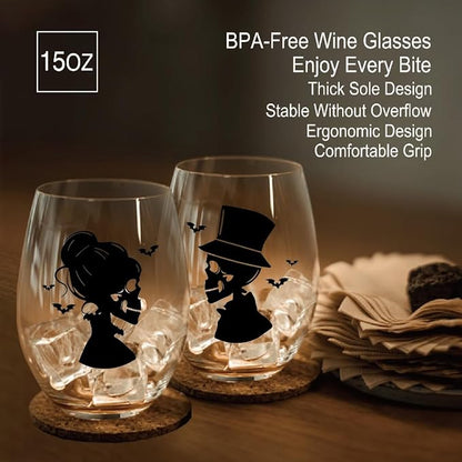 Perfectinsoy Skull Wine Glass 2 Piece - Image 4