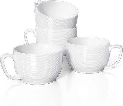 Teocera Soup Mugs with Handles, Large Soup Cups by Teocera