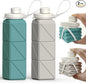 BEAUTAIL Collapsible Water Bottles 21oz/610mL, Silicone Travel Water Bottle | by BEAUTAIL