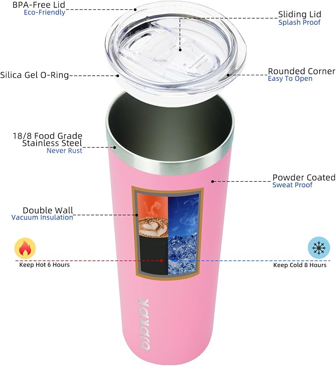 BJPKPK 20 oz Skinny Tumbler - Image 2
