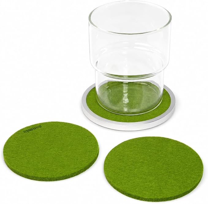 Green Absorbent Coaster Set by Unknown