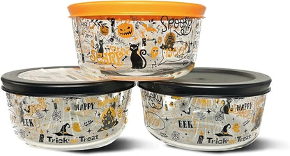Halloween Glass Food Storage Containers by DuraLiving