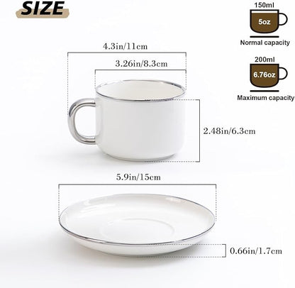 Agyiuns Tea Cups and Saucers - Image 4