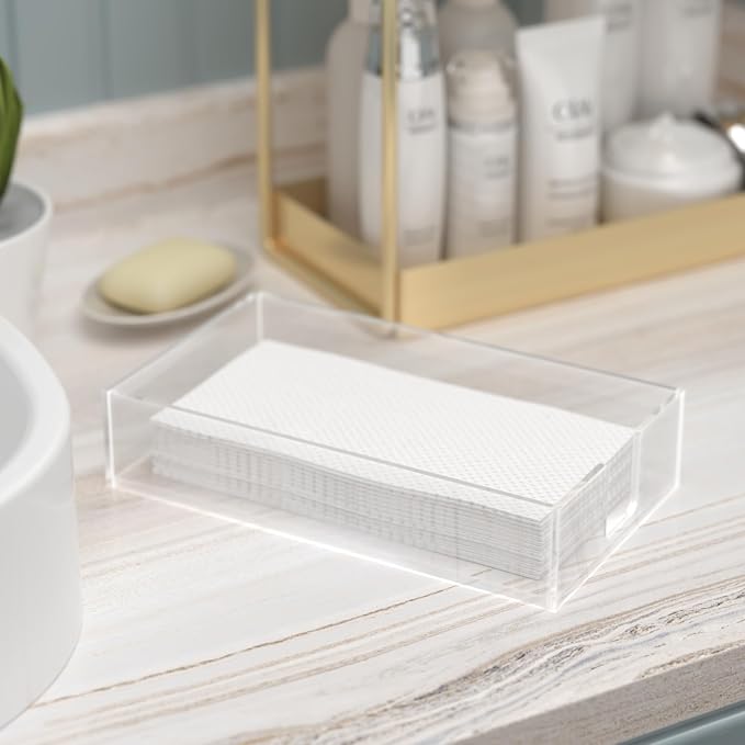 Acrylic Guest Towel Napkin Holder, Disposable Towel Holder - Image 7