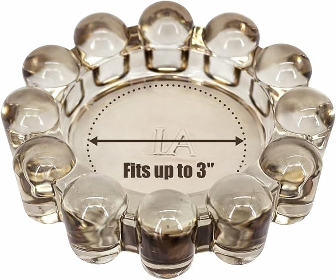 Home Collection Original Amber Glass Small Bubble Candle Dish | Votive and - Image 3