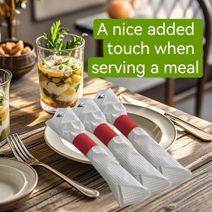 Self-Adhesive Napkin Bands, elegant table setting, - Image 6