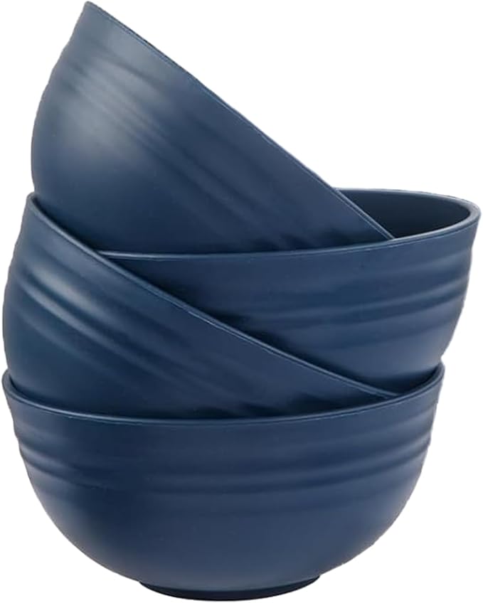 Unbreakable Wheat Straw Cereal Bowls Set of 4, 24 OZ Microwave and Dishwasher by Unknown