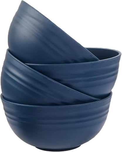 Unbreakable Wheat Straw Cereal Bowls Set of 4, 24 OZ Microwave and Dishwasher by Unknown
