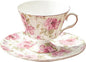 fanquare Rose Tea Cup and Saucer, Vintage Ceramic Tea Cups by fanquare