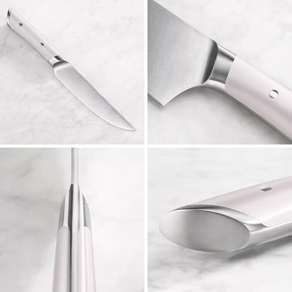 Cangshan HELENA Series German Steel Forged 4-Piece Fine-Edge Steak Knife Set (White)