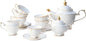 ACMLIFE Tea Sets for Adults Fine Bone China Tea Set for 6, Porcelain Teapot by ACMLIFE